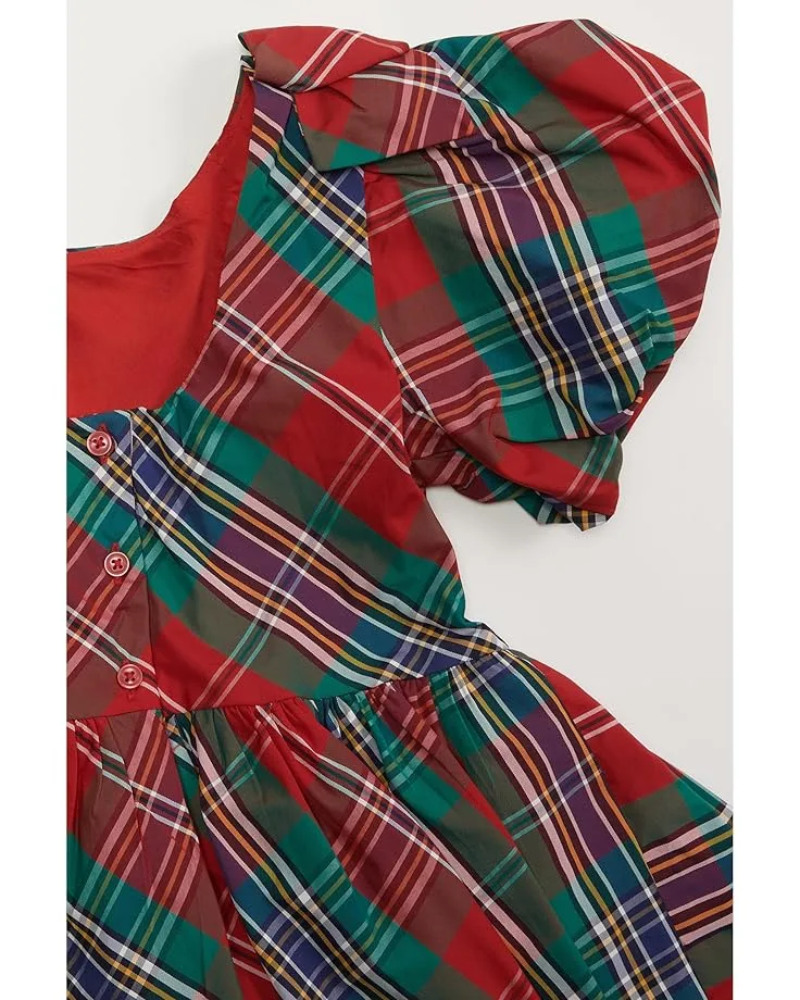 Платье Janie and Jack Holiday Plaid Dress (Toddler/Little Kids/Big Kids), Red — фото 2