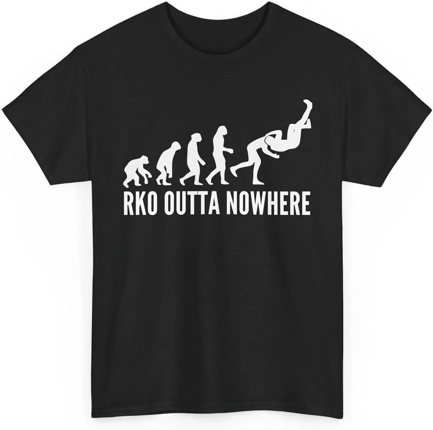 Футболка с изображением Рэнди Ортона и его приёма RKO Outta Nowhere, подарок для мужчины и женщины, посвященный рестлингу — фото 2