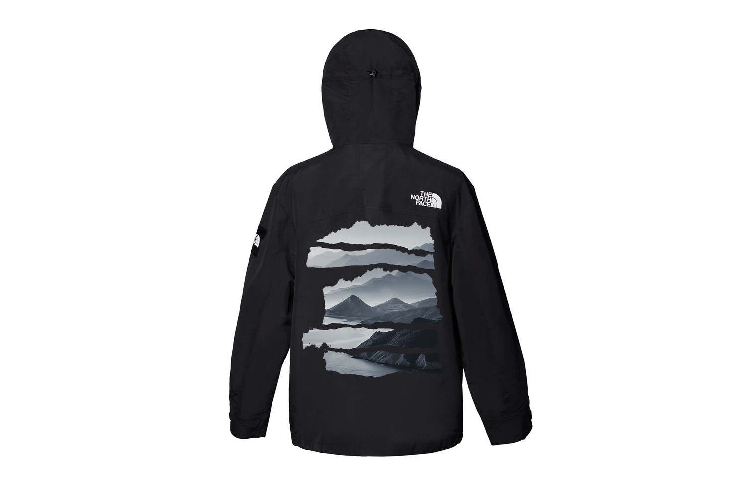 

Ветровка куртка унисекс черный The North Face
