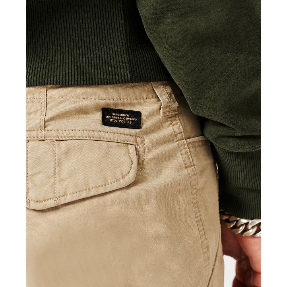 Шорты карго Superdry Vintage Core, бежевый — фото 3