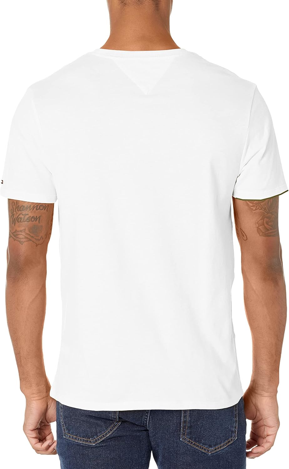 Мужская майка Tommy Hilfiger Modern Essentials с коротким рукавом и круглым вырезом, Bright White — фото 2