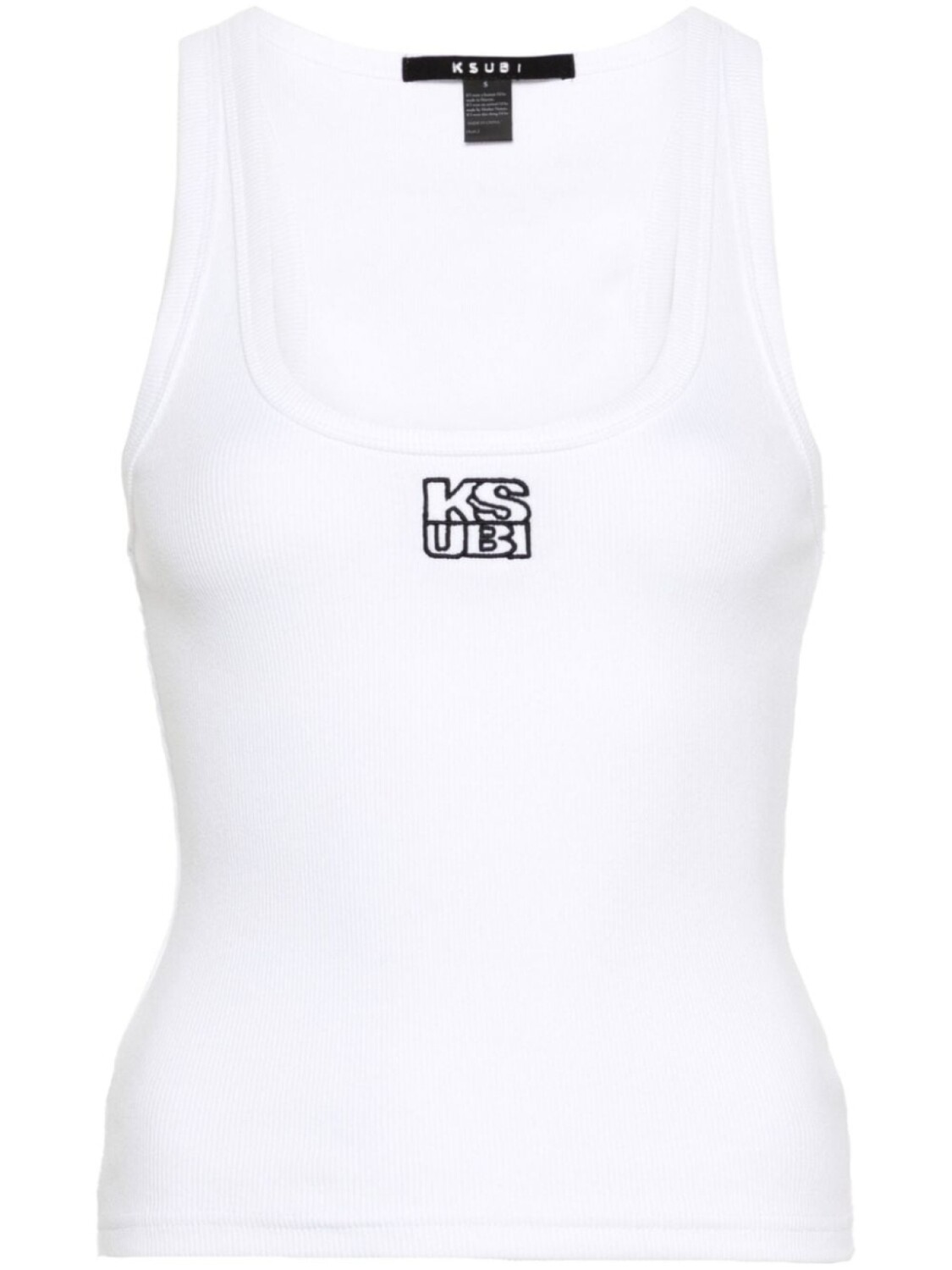 

Ksubi топ Stacked Origin в рубчик, белый