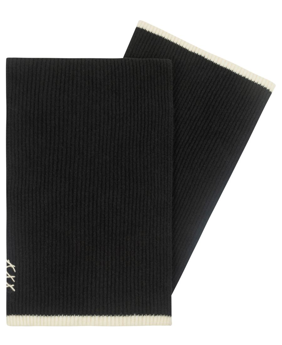 

Мужской ребристый шарф из толстой пряжи SCOTCH & SODA, Black