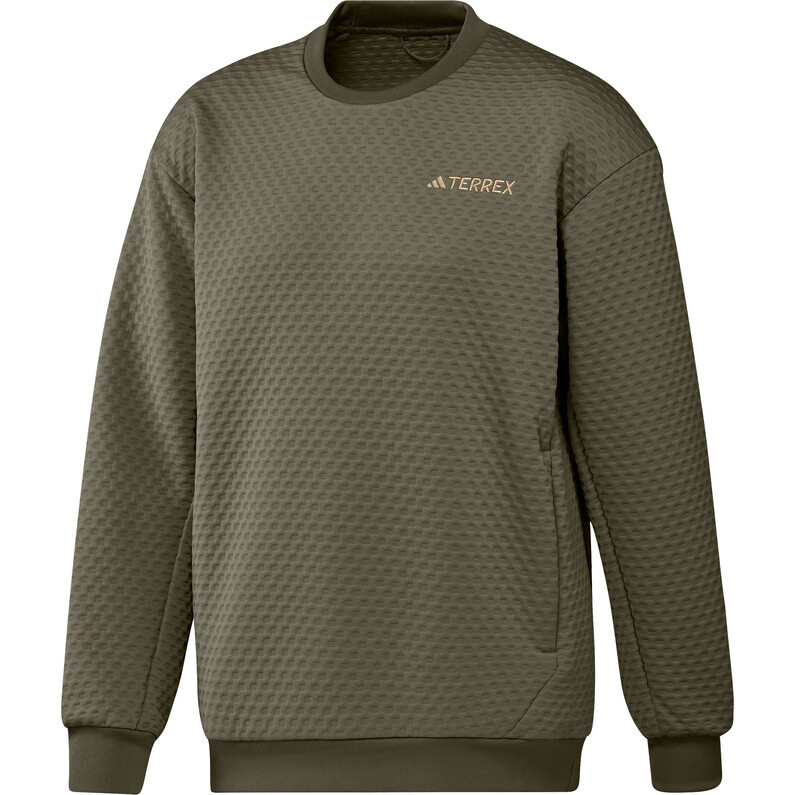 

Мужской пуловер Xperior с круглым вырезом adidas Terrex, оливковый