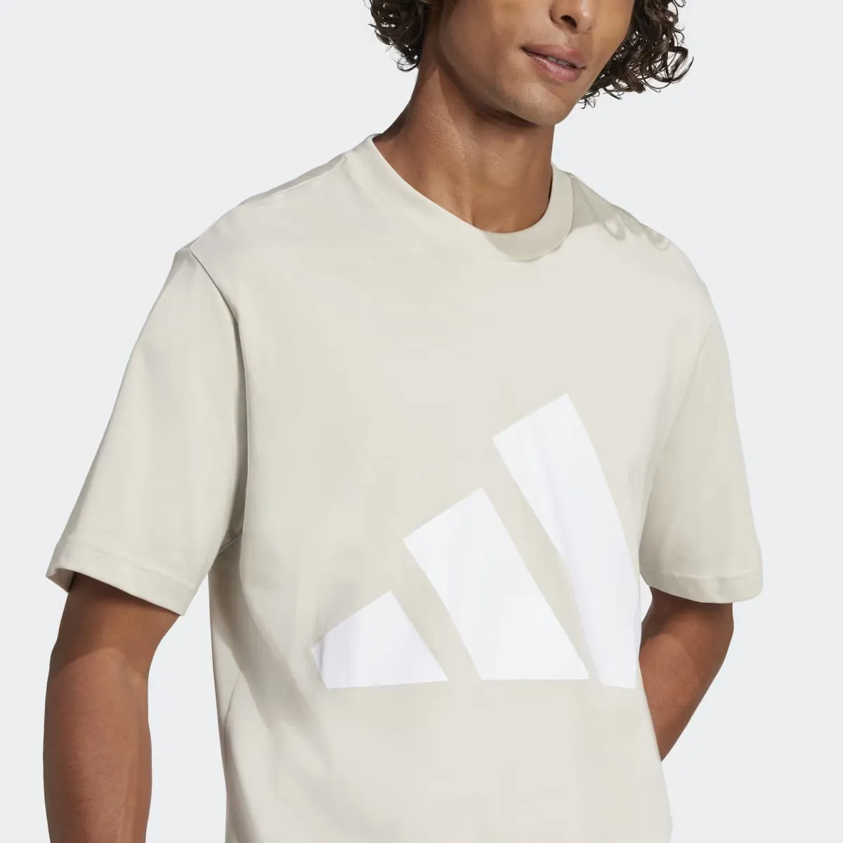 Футболка мужская Essentials Big Logo Adidas, серый — фото 3