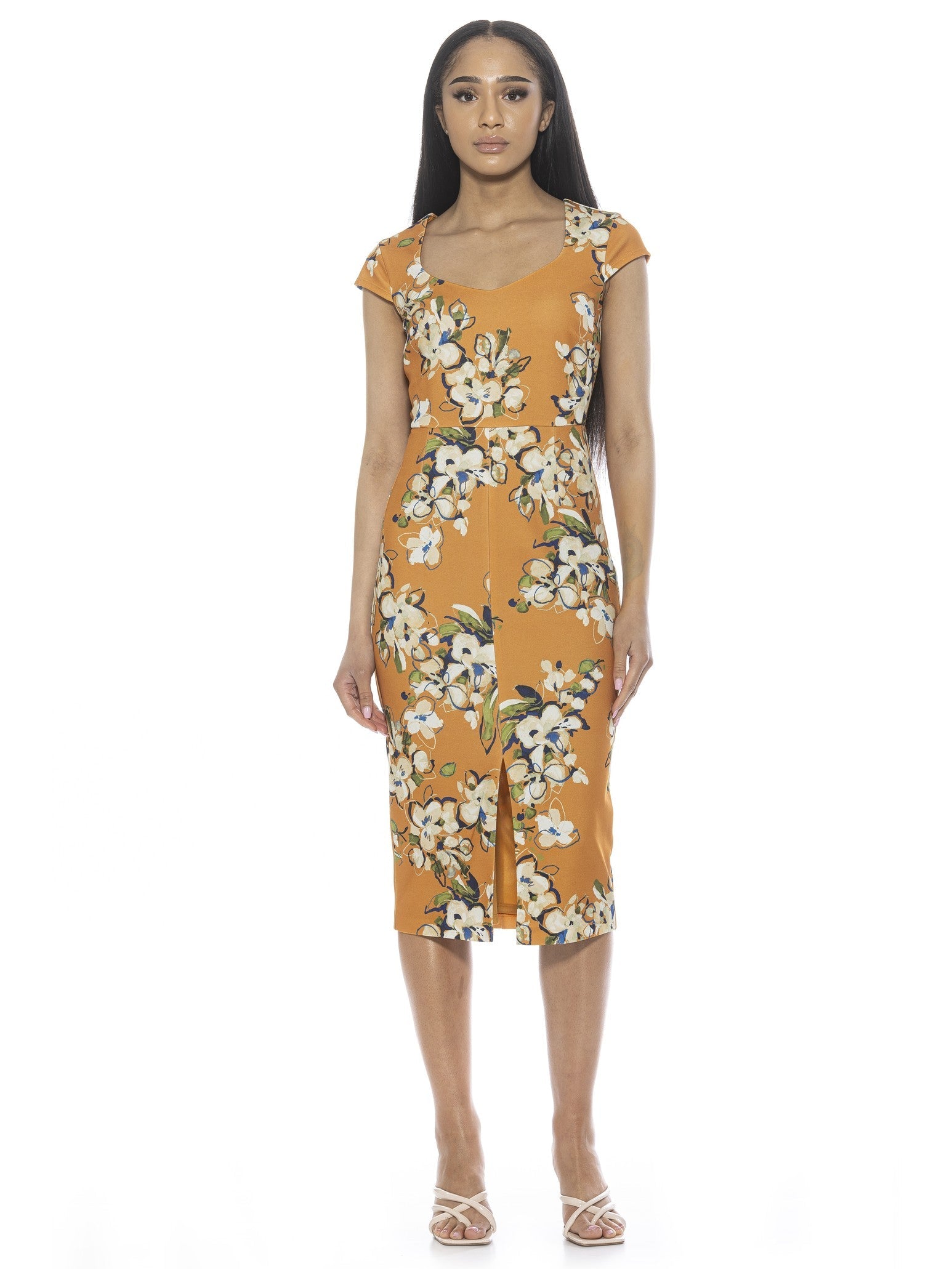 

Платье Джиа ALEXIA ADMOR, цвет mustard multi