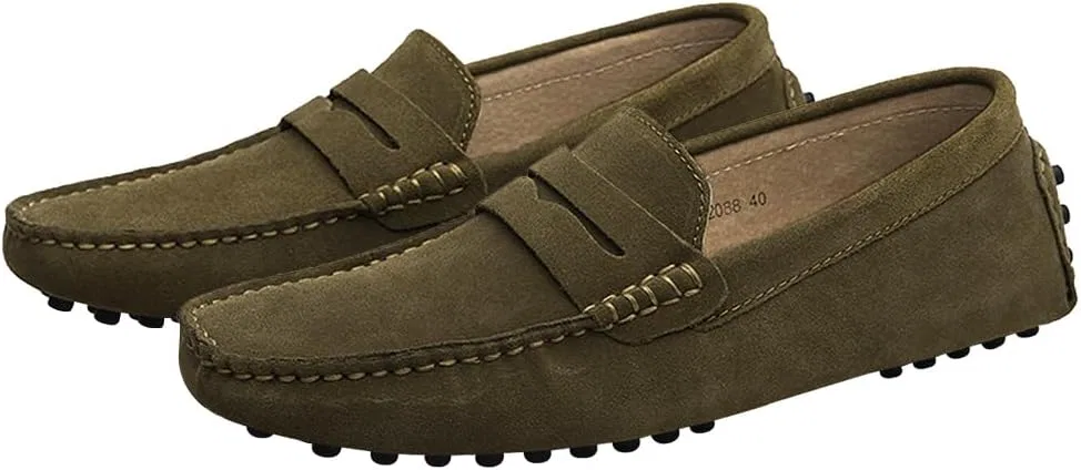 Лоферы замшевые ANUFER Penny Loafers, коричневый — фото 3