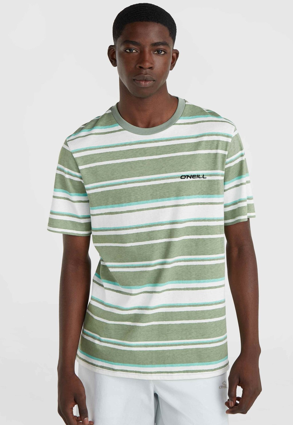 

Футболка с принтом MIX AND MATCH STRIPE SHORTSLEEVE O'Neill, цвет green bold stripes