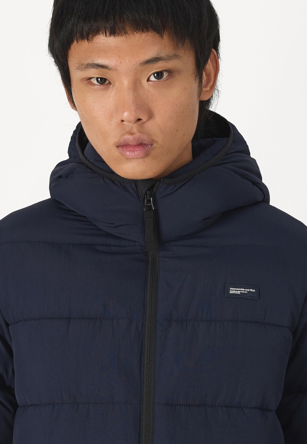 

Зимняя куртка PUFFER JACKET Abercrombie & Fitch, темно-синий