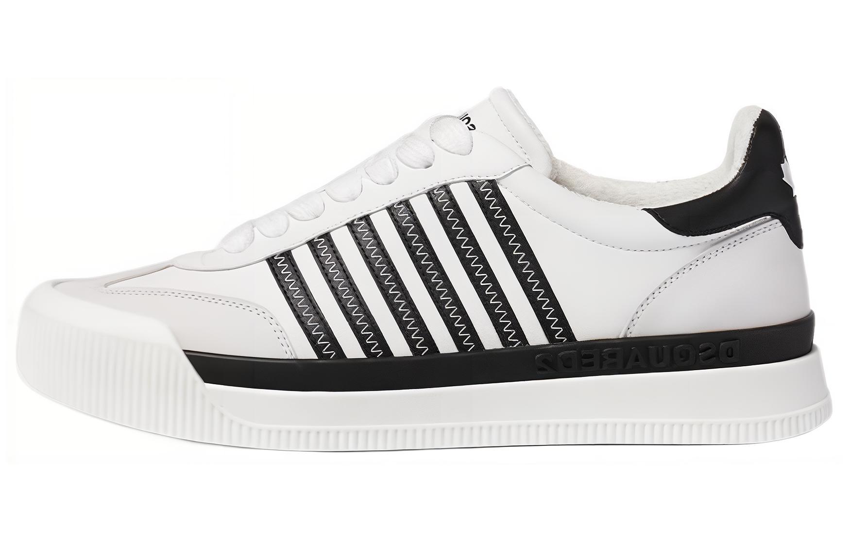 

DSQUARED 2 Кроссовки Dsquared2 New Jersey бело-черные, цвет White Black