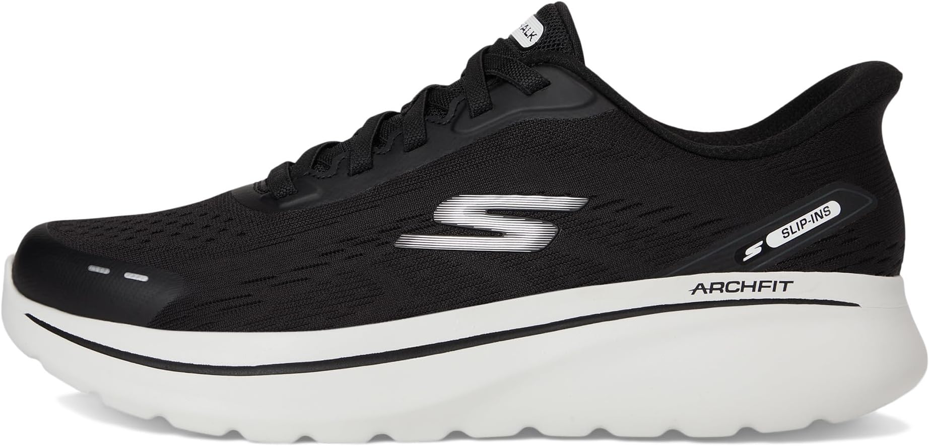 Кроссовки SKECHERS Performance Go Walk Arch Fit N-joy Nobend Hands Free Slip-in, черный/белый — фото 4