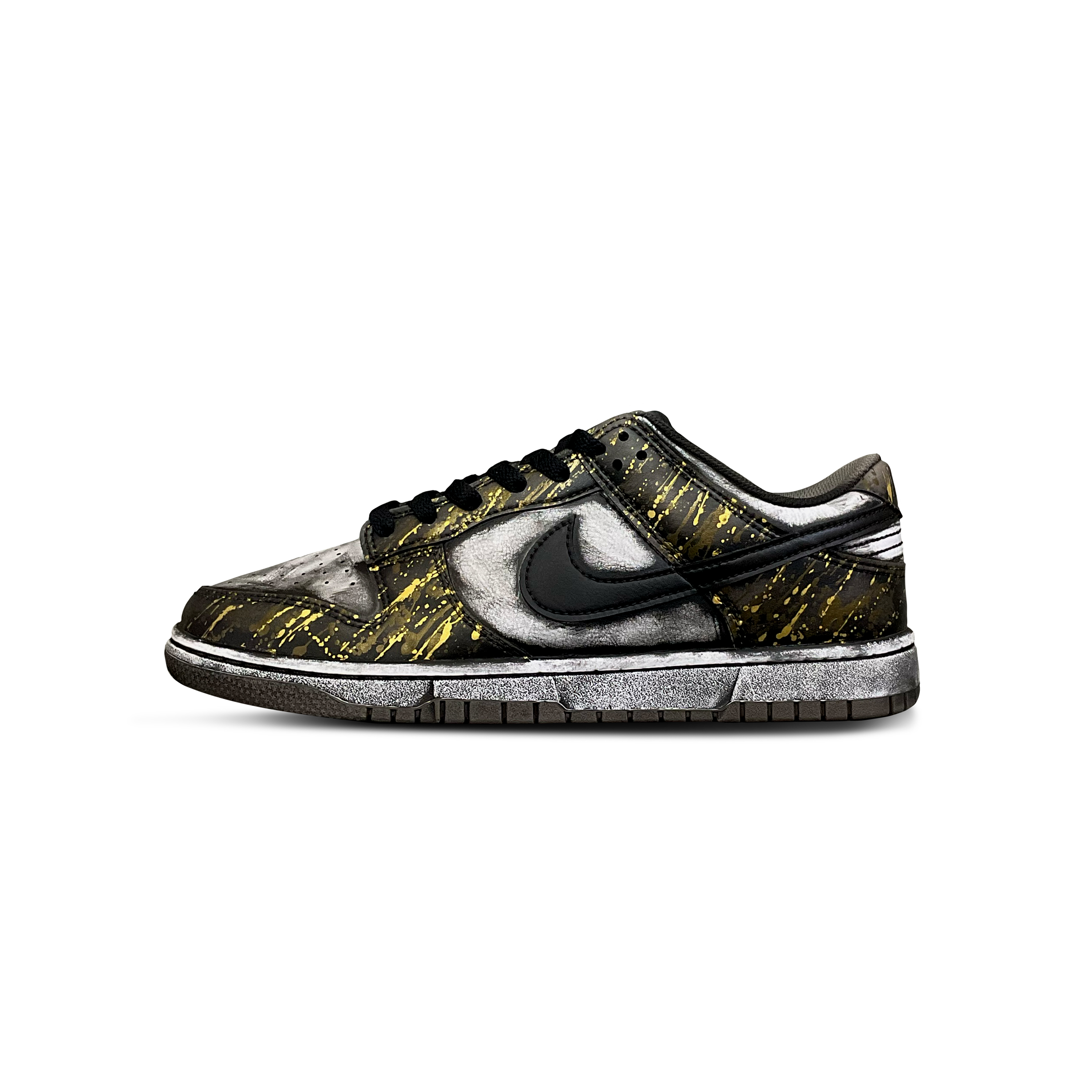 

Nike Кроссовки для скейтбординга Dunk Tower Rabbit Coexistence с амортизацией, износостойкие, мужские, черно-золотые
