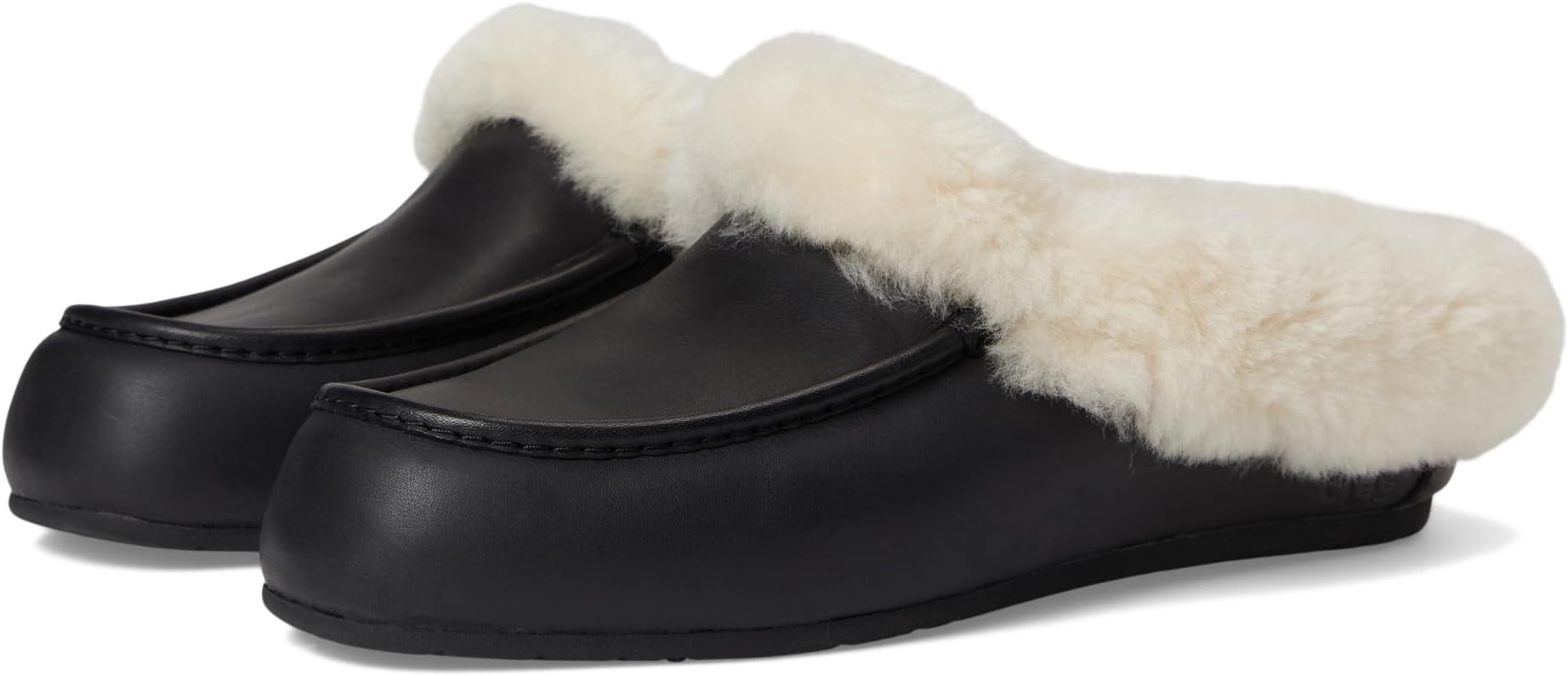 Тапочки UGG Ansley Mule Leather, черный