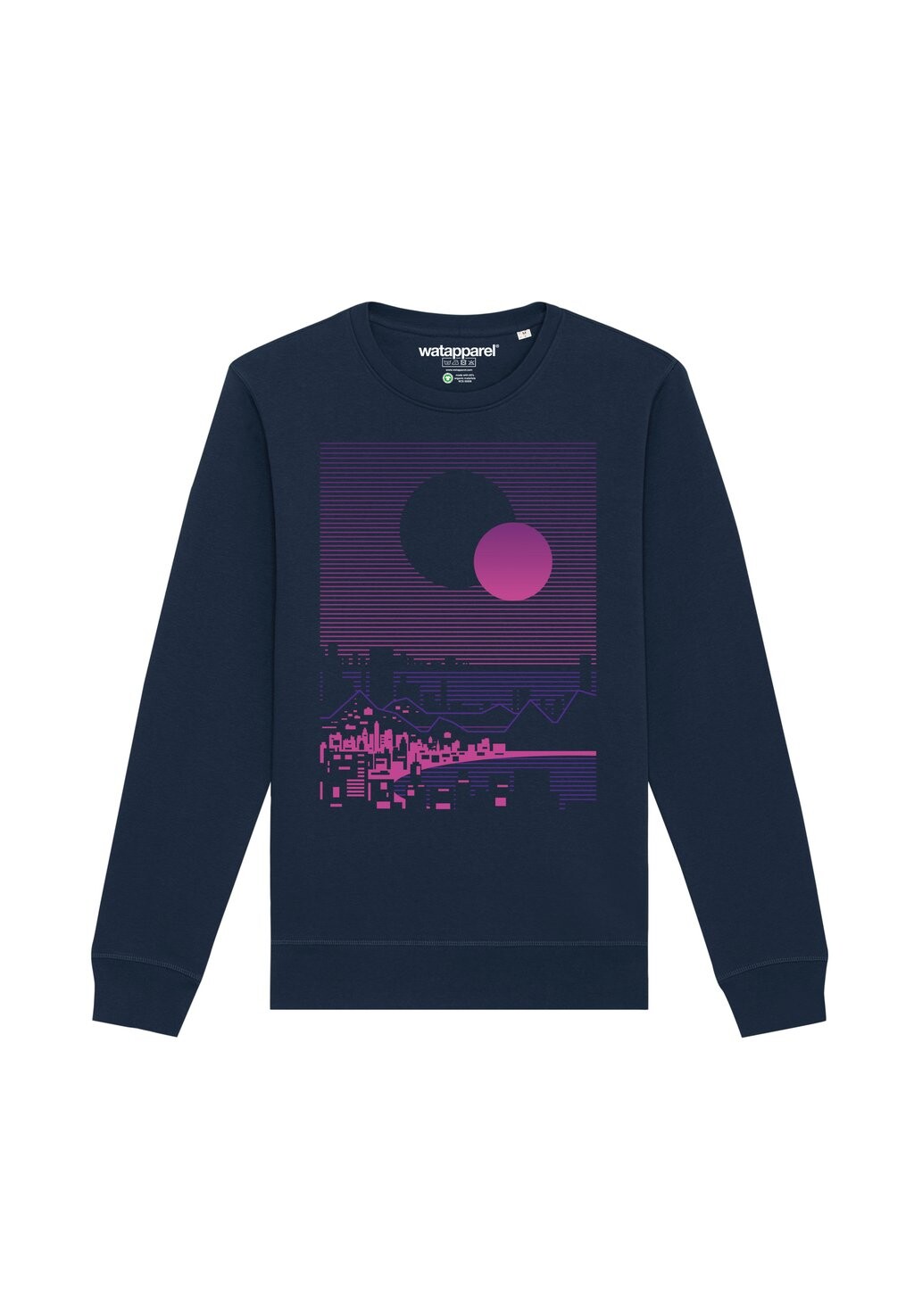 

Толстовка SUN AND MOON SKYLINE watapparel, темно-синий