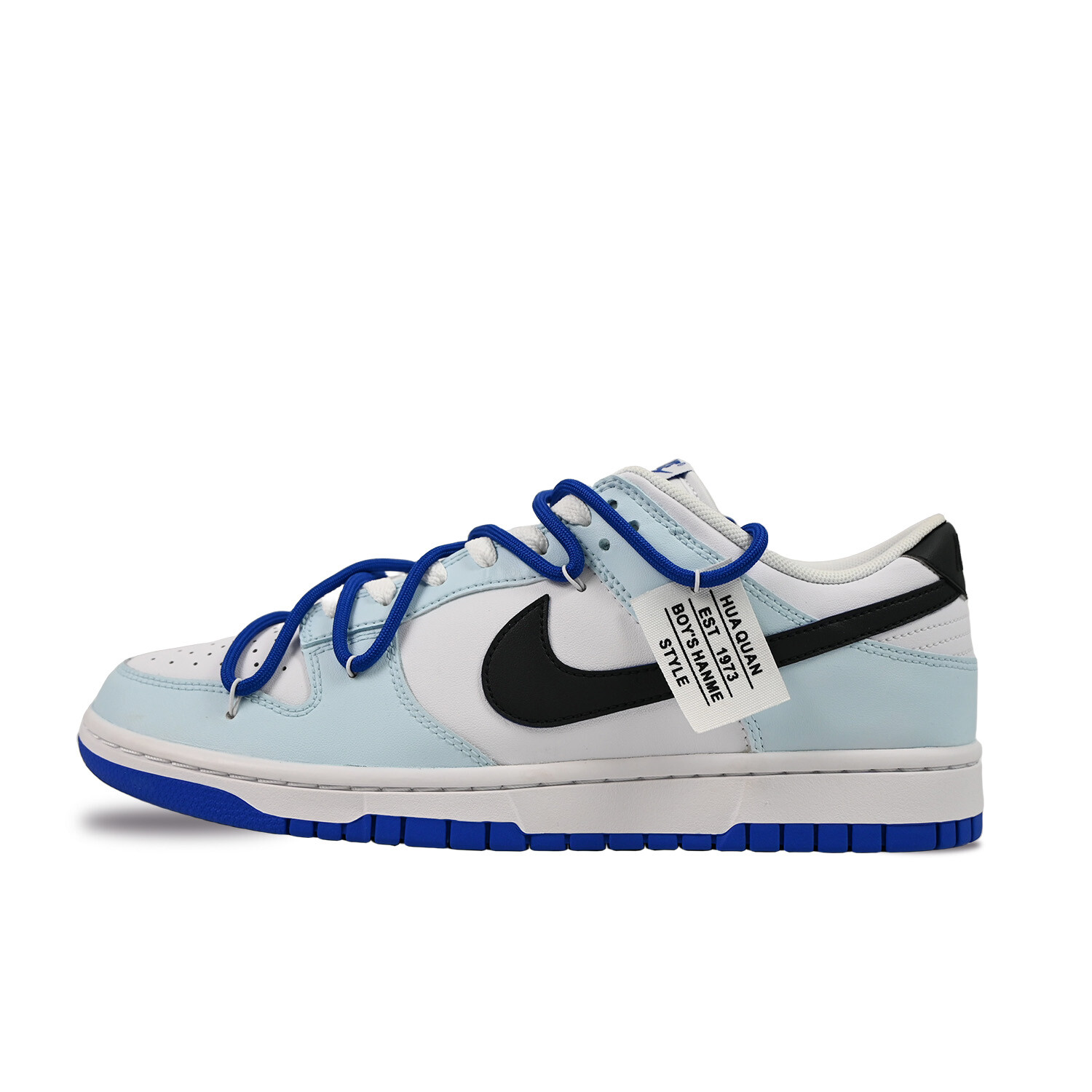 

Кроссовки Nike Dunk Skateboard Shoes Men Low-Top Blue White, Синий, Кроссовки Nike Dunk Skateboard Shoes Men Low-Top Blue White