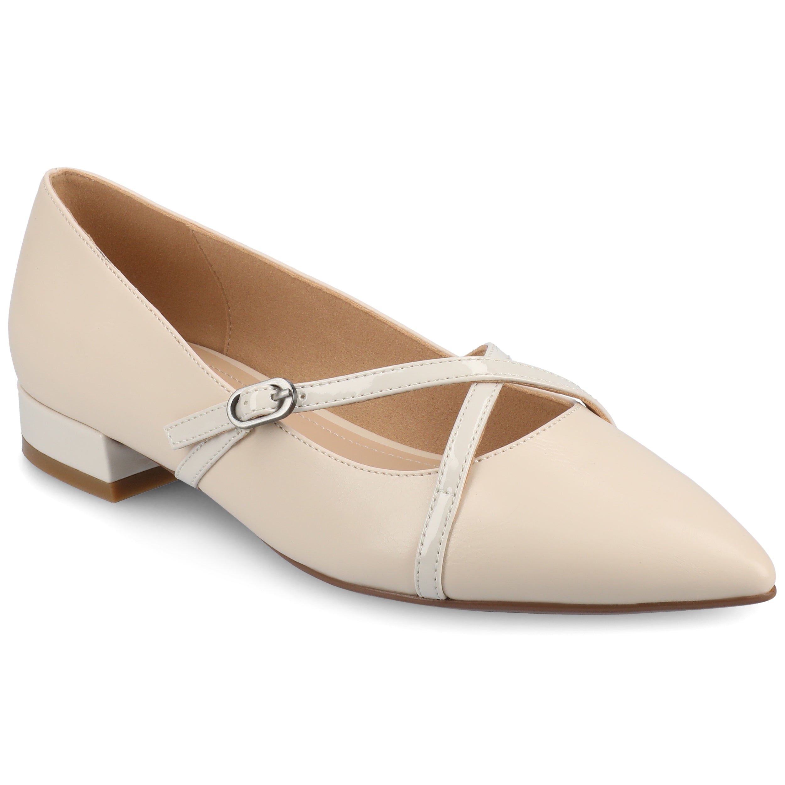 Женские балетки Journee Camby средней и широкой полноты Journee Collection, Bone