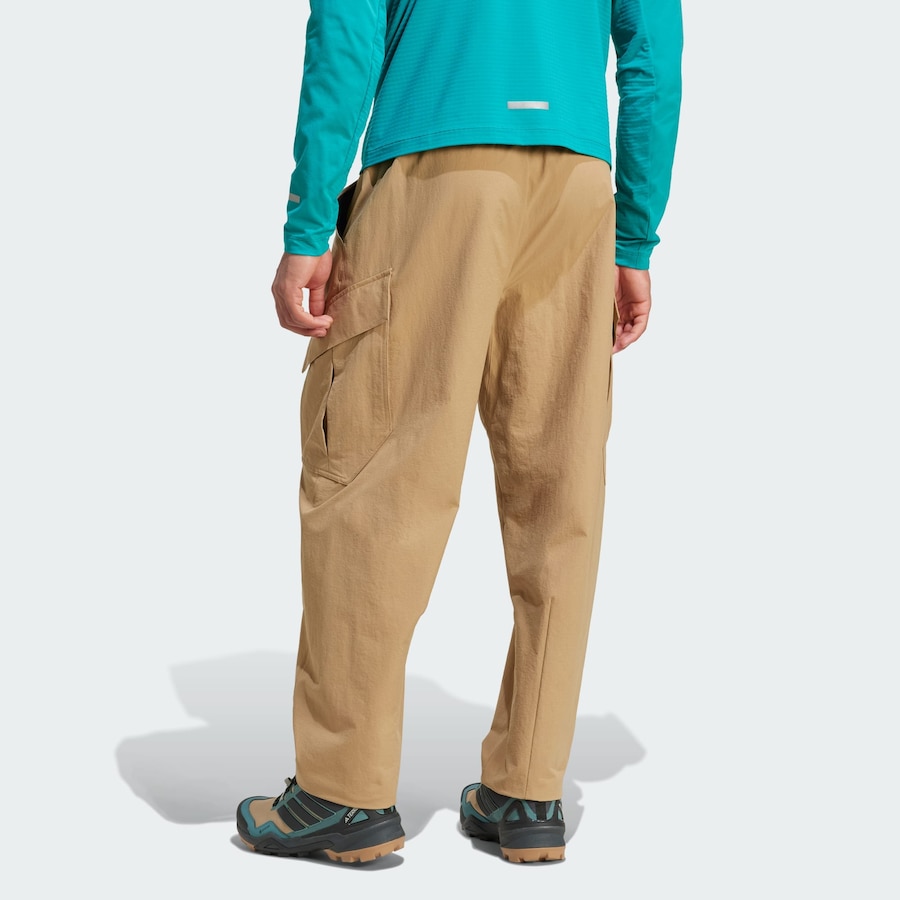 Свободные брюки для активного отдыха ADIDAS TERREX Xploric, светло-коричневый — фото 3