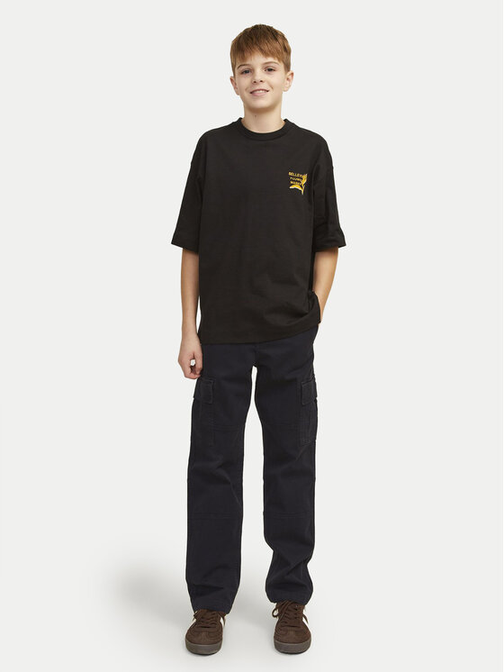 Брюки loose fit Kane 12261033 Jack & Jones Junior, черный — фото 2