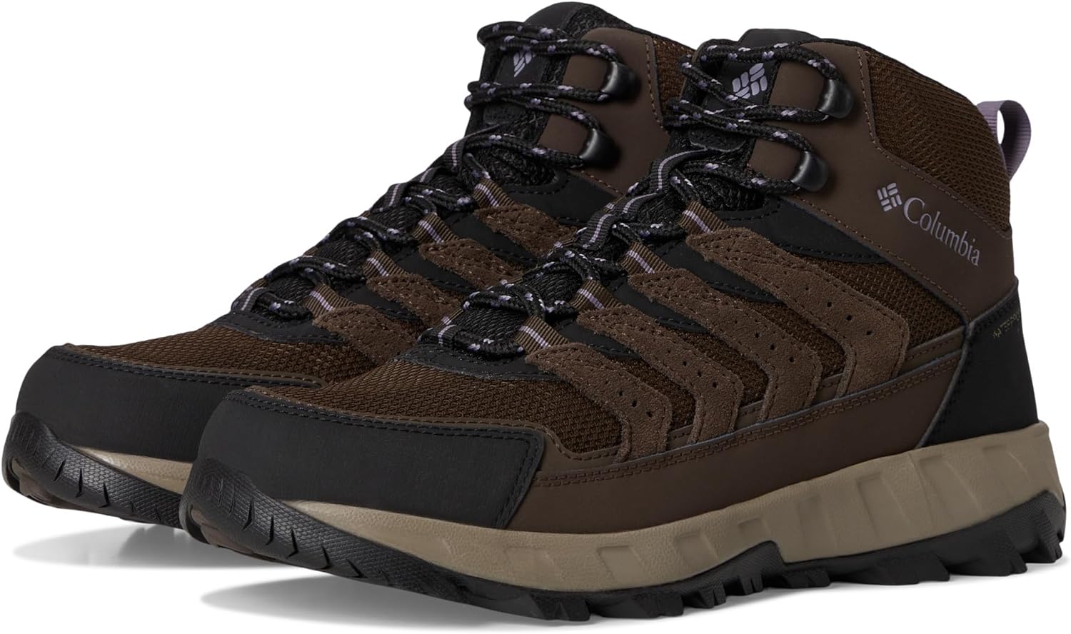 

Водонепроницаемые мужские кроссовки Columbia Strata Trail Mid, Cordovan/Granite Purple