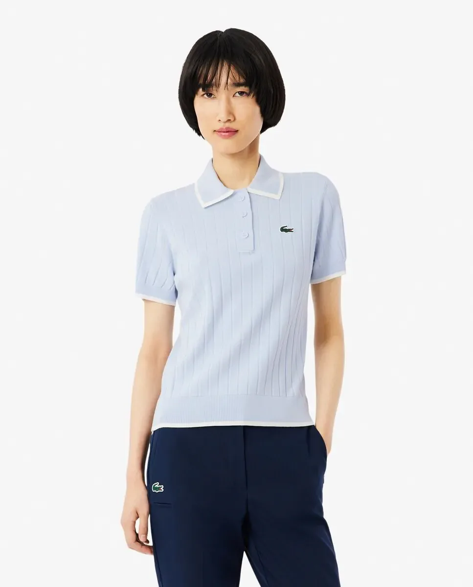 Гольф Lacoste, светло-голубой — фото 2