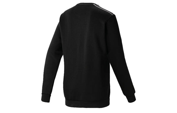 Толстовка originals linear crew logo printing casual sports black Adidas, черный — фото 2