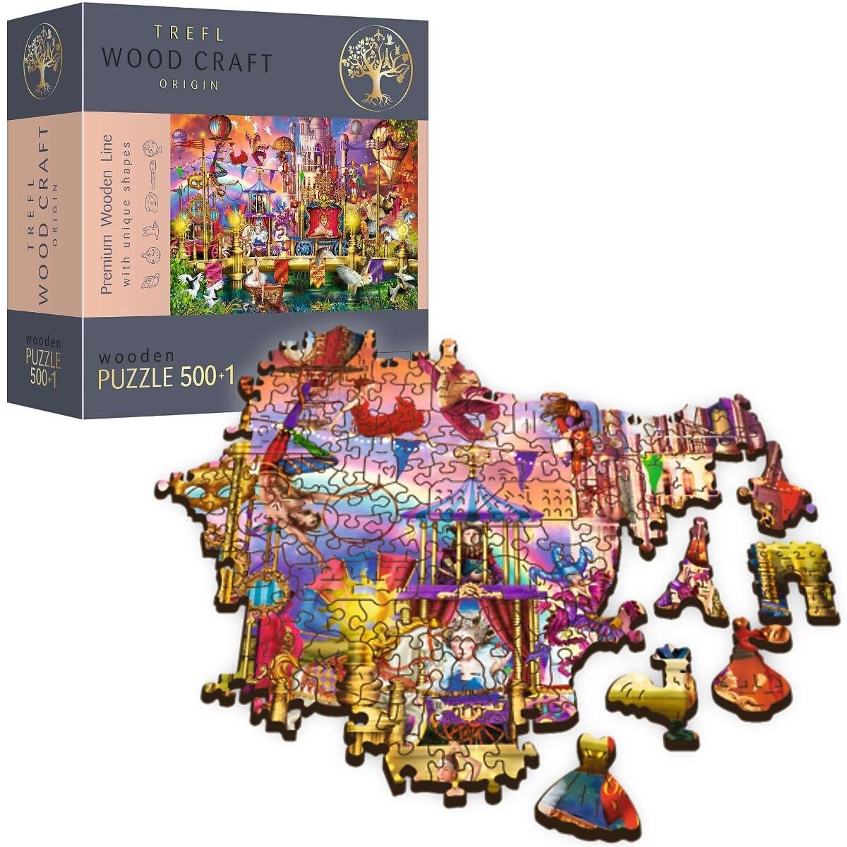 

Трефл, деревянный пазл Wood Craft, Magic World, 501 шт. Trefl