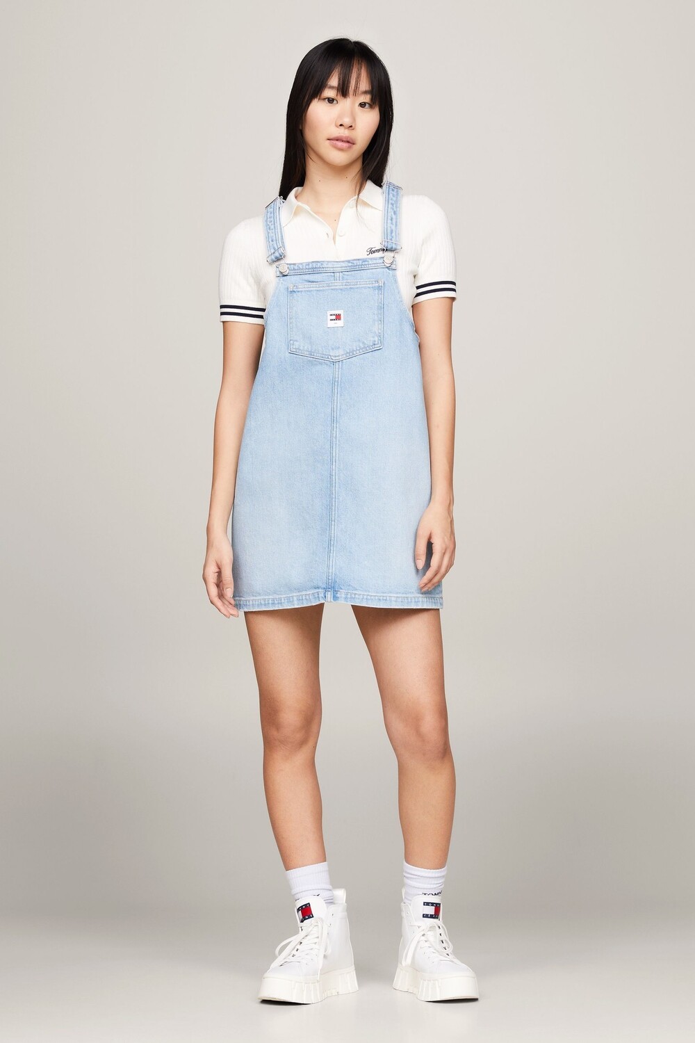 

Джинсовое платье без рукавов Tommy Jeans, синий
