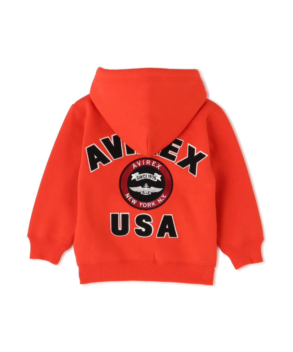 Свитшот-парка VARSITY LOGO SWEAT PARKA AVIREX оранжевый