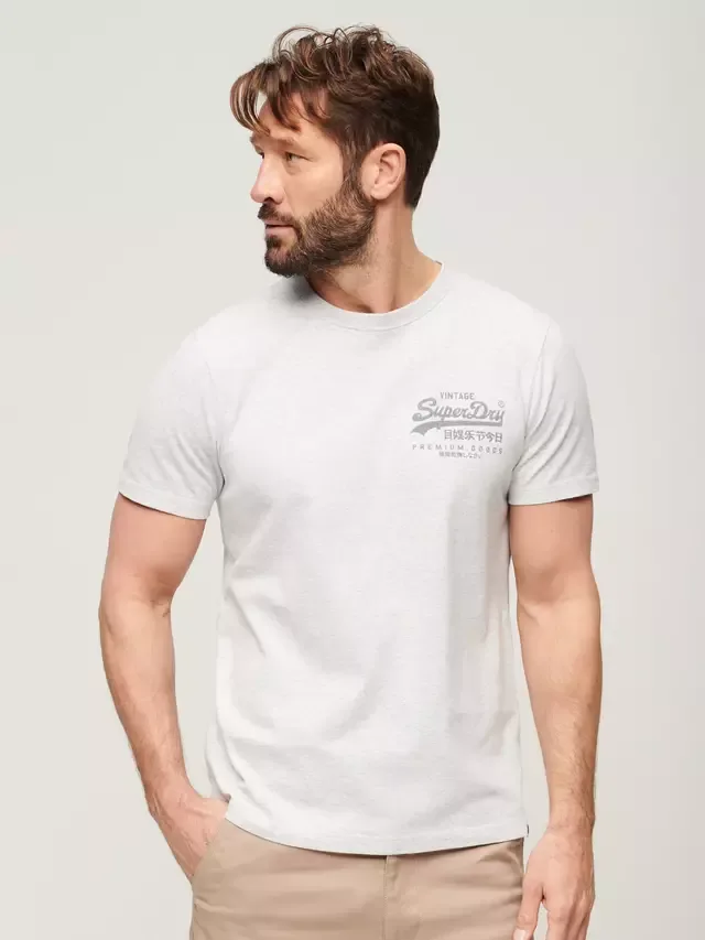 Винтажная футболка с логотипом Heritage на груди Superdry