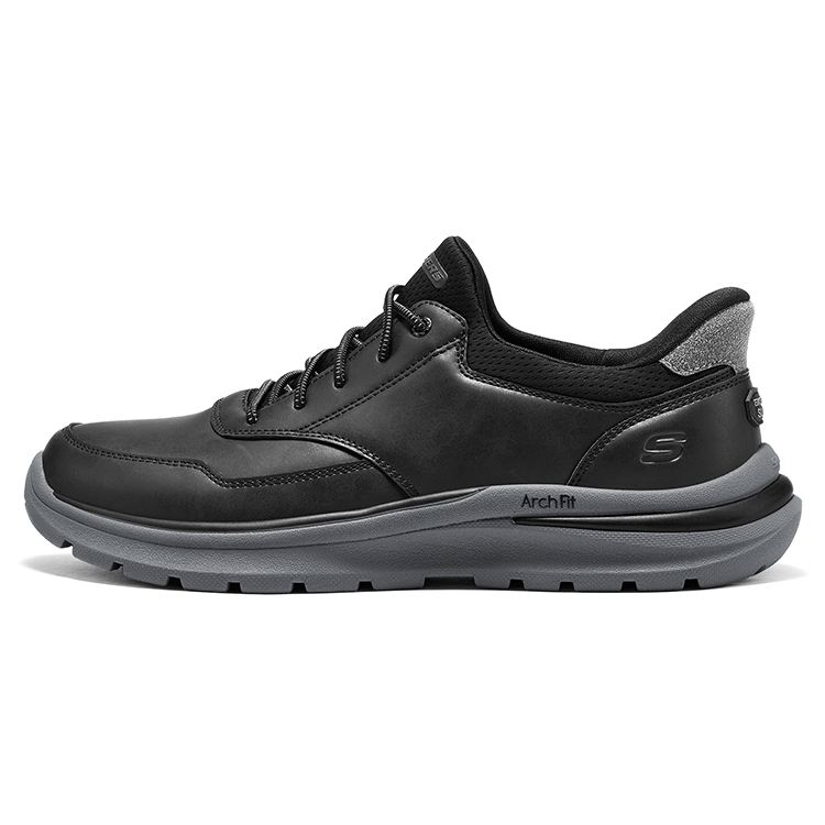 

Skechers Износостойкие низкие повседневные туфли, мужские, черные
