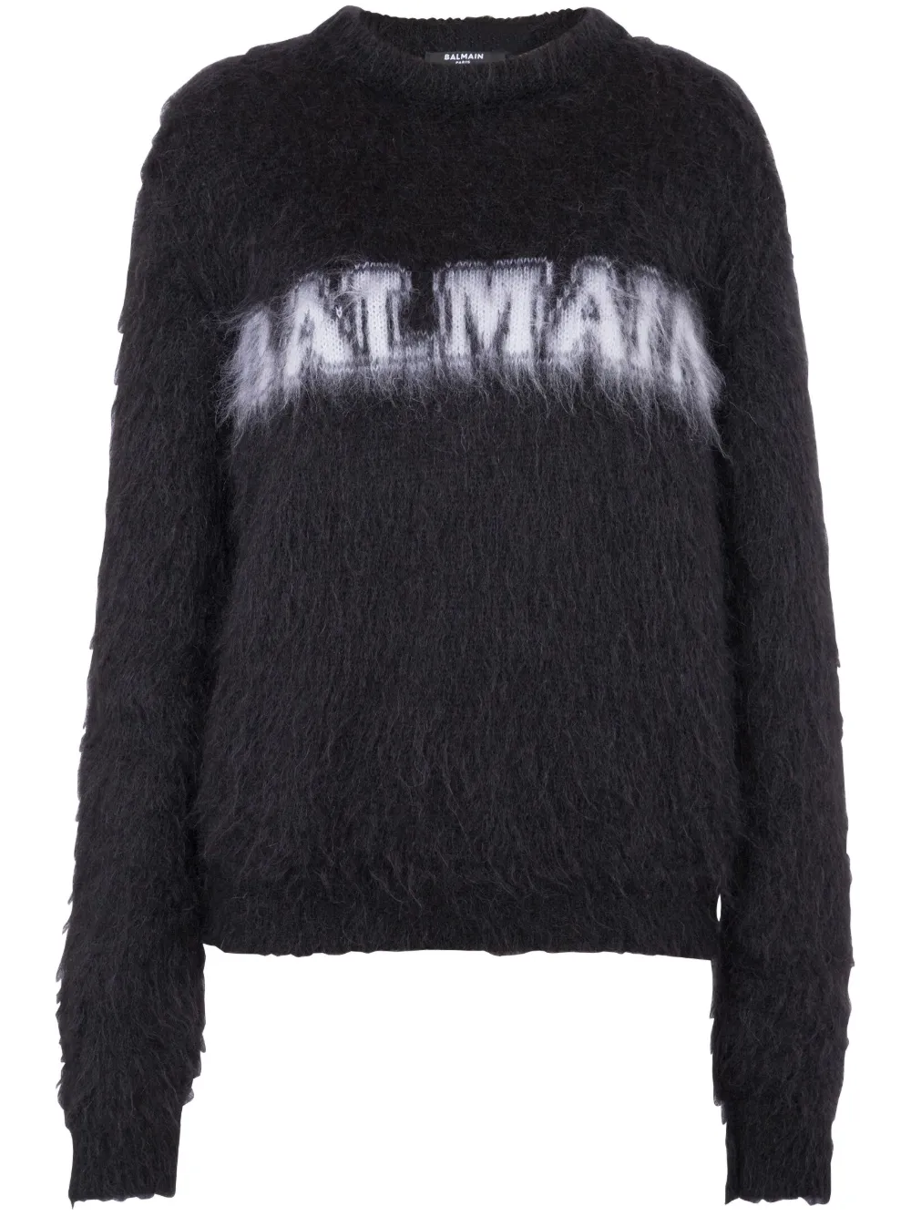 

Джемпер с жаккардовым логотипом BALMAIN, черный
