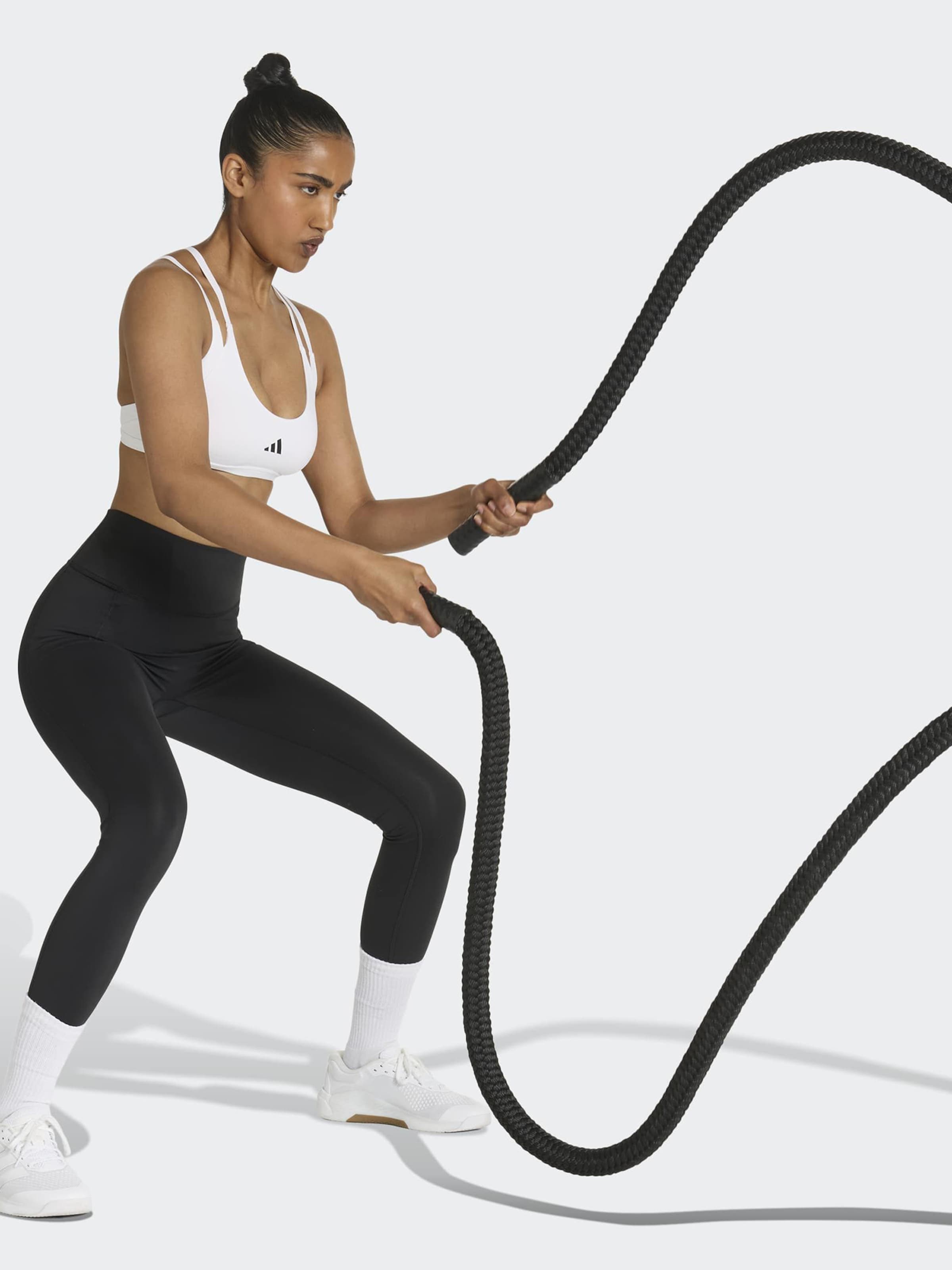 Adidas Performance Спортивный бюстгальтер-бралетт в белом — фото 3