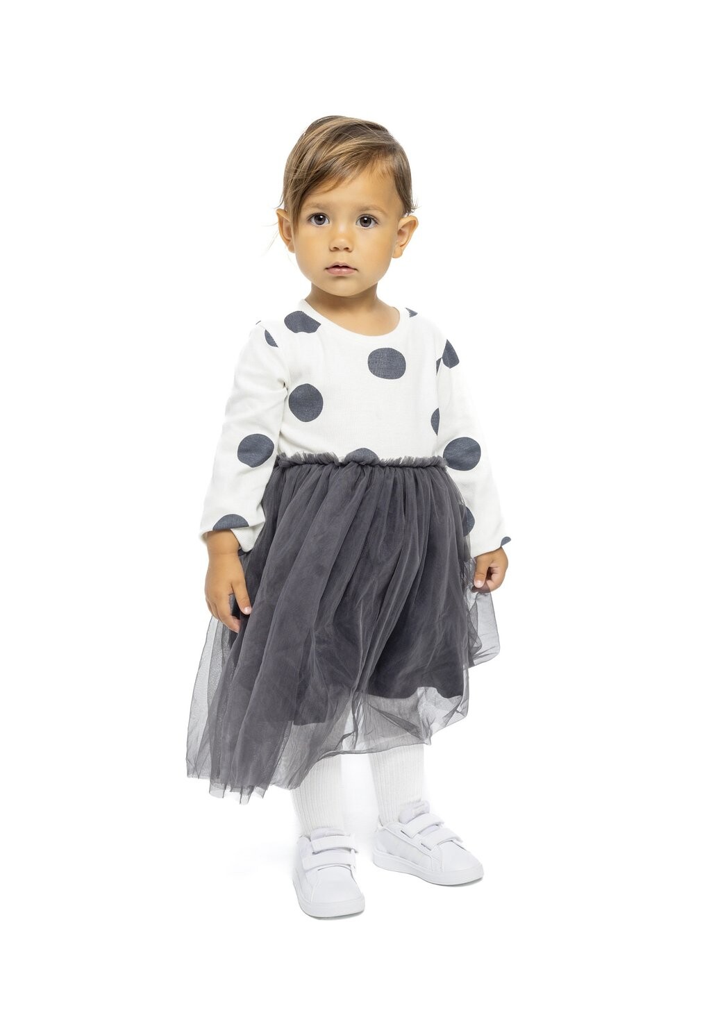 

Платье из джерси MINOTI, цвет off white dark grey
