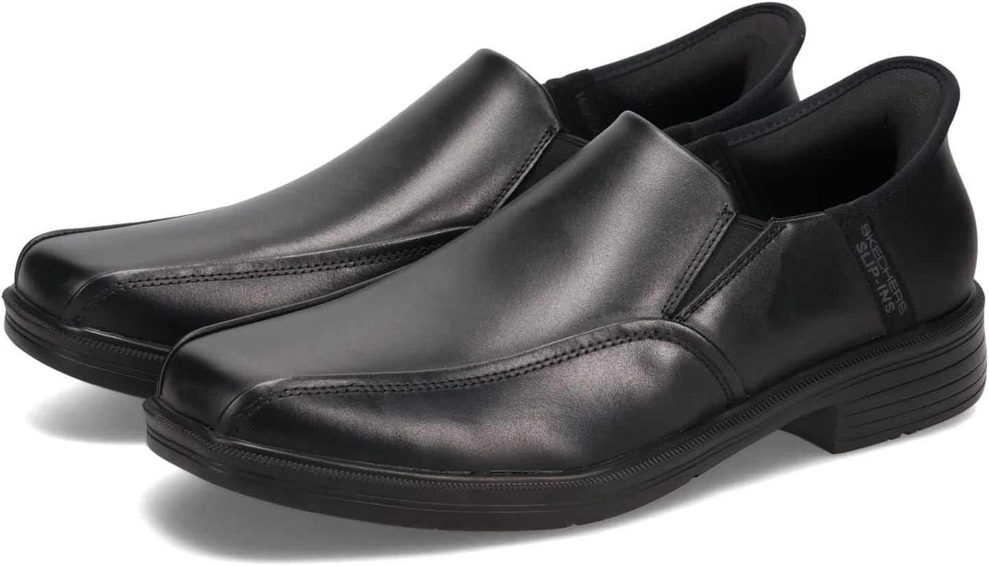 Мужские слипоны Skechers, свободный крой: Caswell - Frantone 205169, черный — фото 3