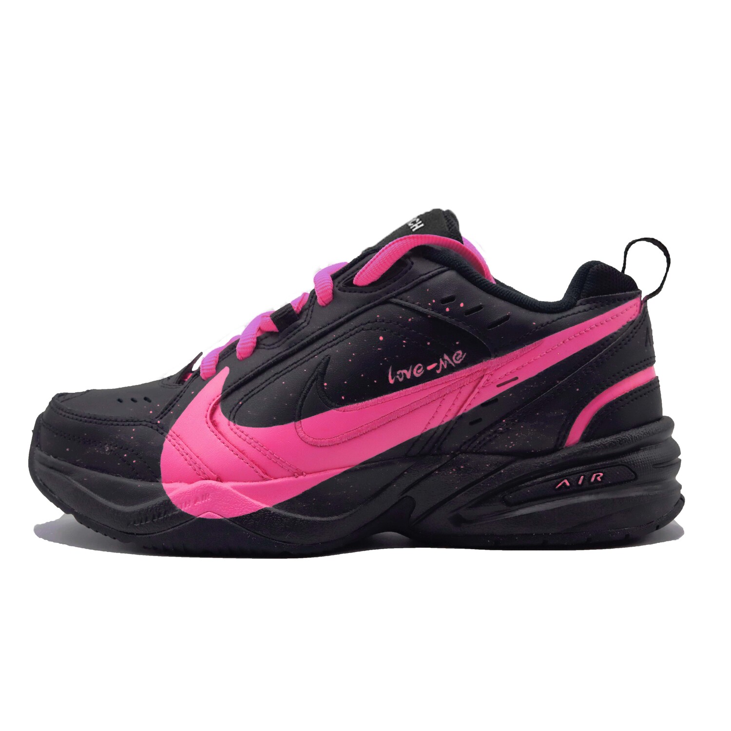 

Кроссовки Nike Air Monarch 4 Chunky Sneakers Unisex Low-top Black/pink, красный