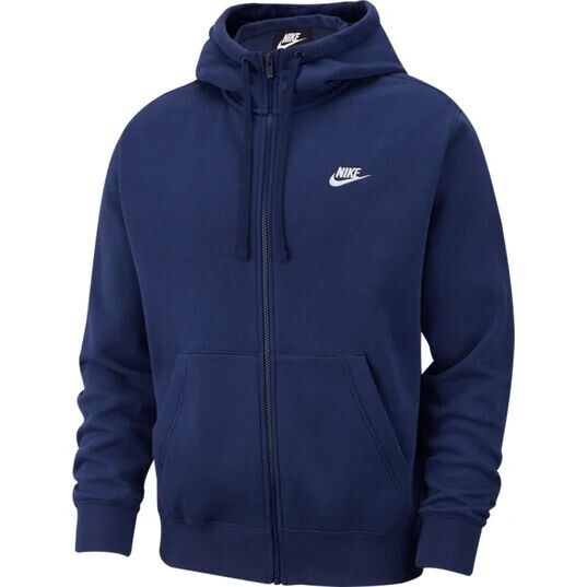 

Флисовая толстовка Nike Club, цвет Mitternachtsblau/Mitternachtsblau/Weiß