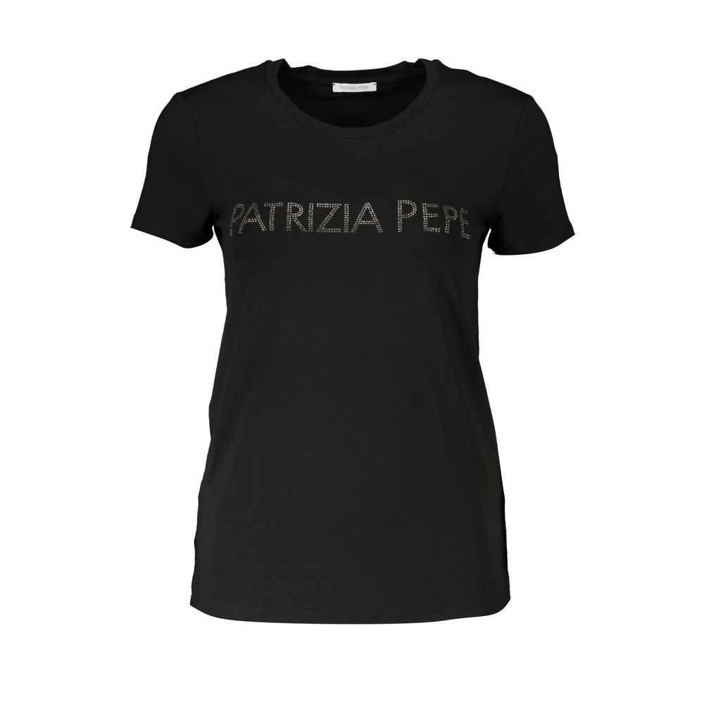 

Черная футболка из эластана Patrizia Pepe, черный