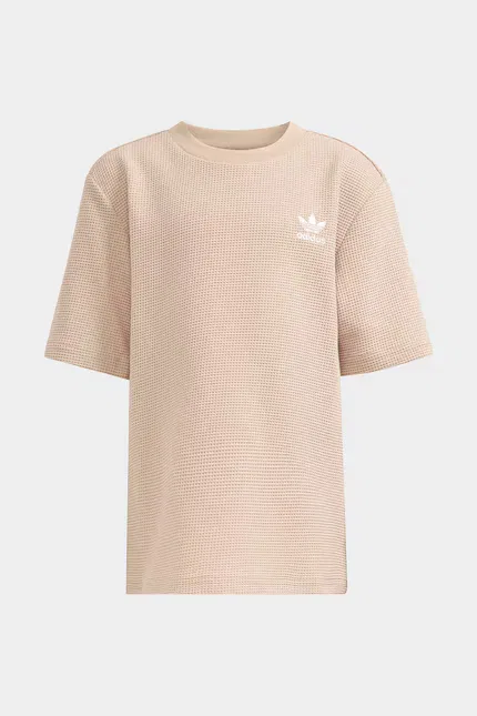 Комплект детский из эластичного трикотажа Adidas Originals, бежевый — фото 3