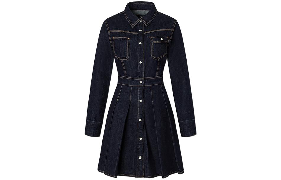 

Длинное платье с v-образным вырезом женское постиранное Lee, Washed