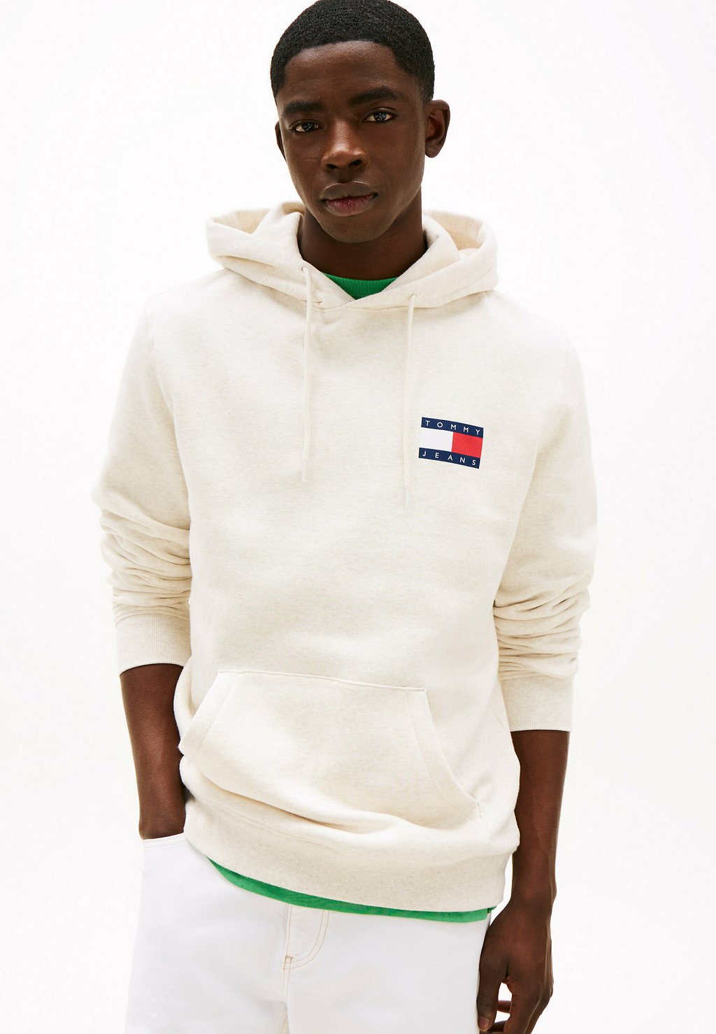 

Толстовка с капюшоном REG ESSENTIAL FLAG HOOD - Sweatshirt Tommy Jeans, бежевый