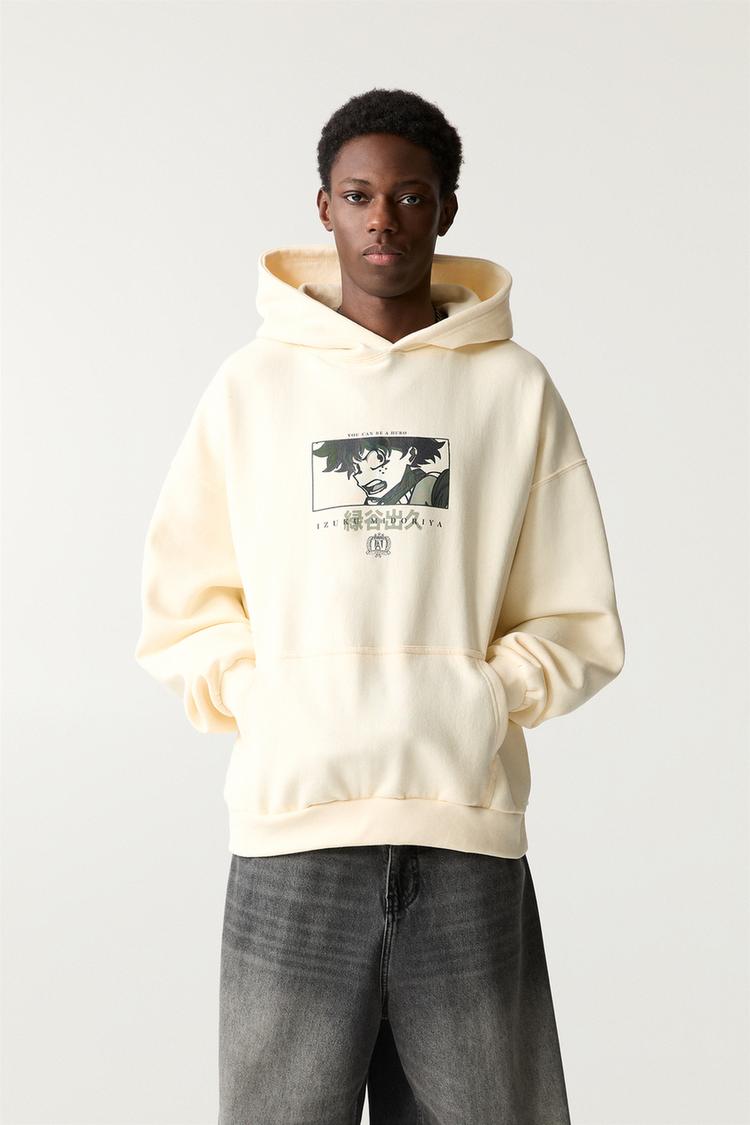 

Толстовка с капюшоном My Hero Academia Pull And Bear, белый