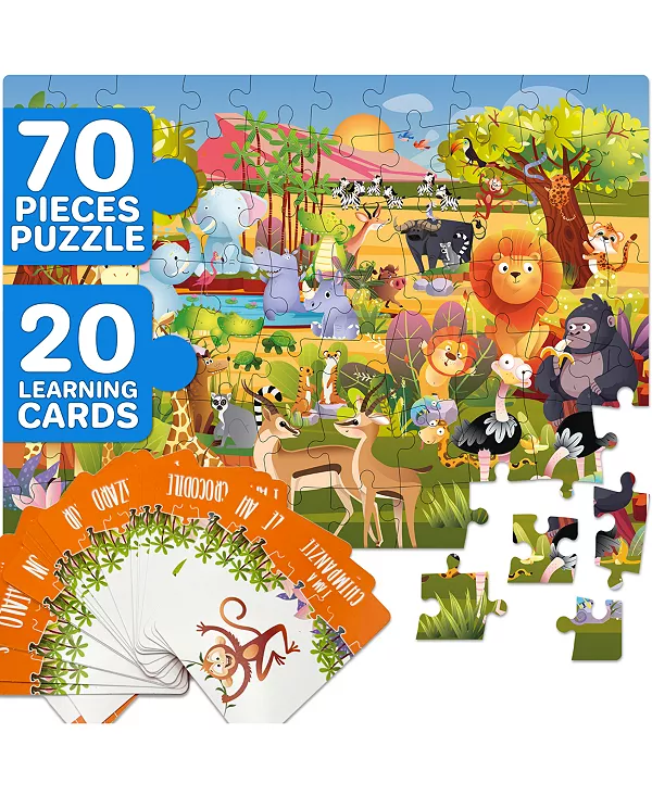 

70 загадок-пазлов «Найди и найди» для детей 4–6 лет Quokka, africa