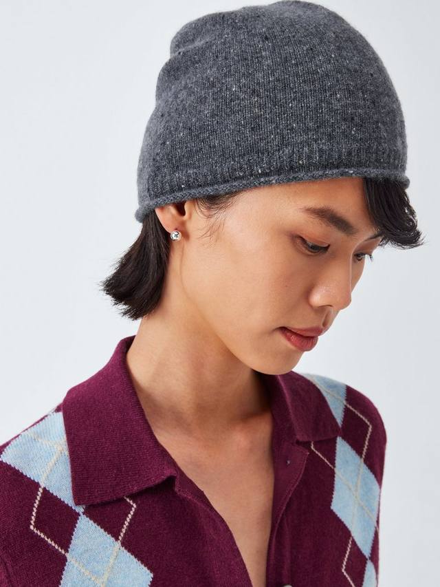 

Шапка-бини из донеголского кашемира John Lewis, Charcoal