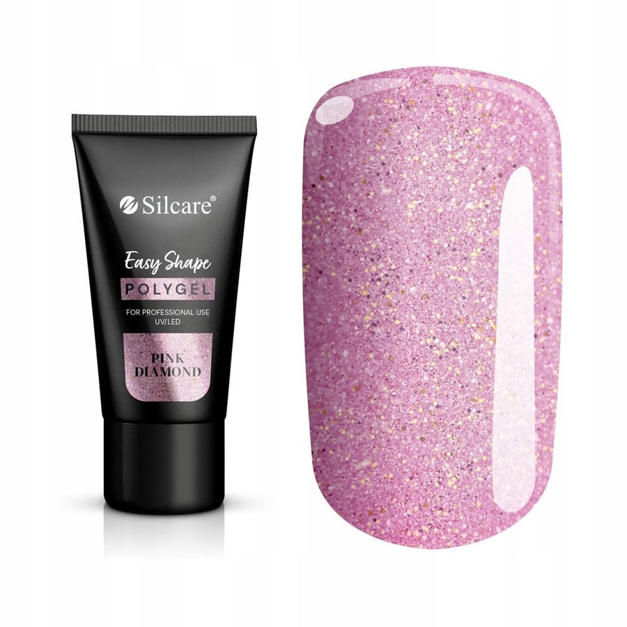 

Silcare Acryloweł Polygel Acrylgel UV LED Easy Shape Pink Diamond 30 г