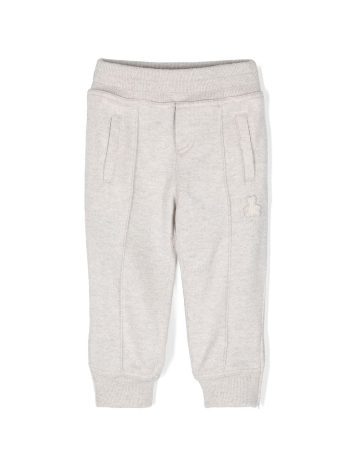 

Brunello Cucinelli Kids спортивные брюки с нашивкой, серый