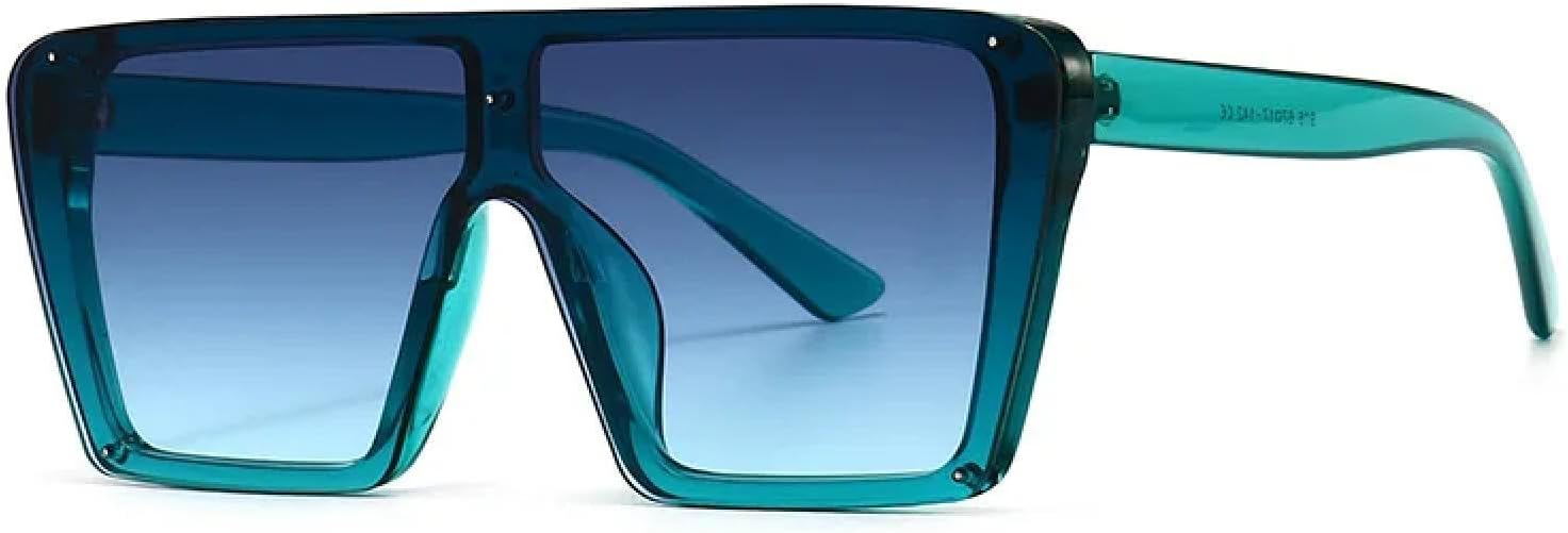 

Винтажные современные солнцезащитные очки с плоской верхней частью в стиле ретро для женщин и мужчин, роскошные модные очки с защитой от УФ-излучения UV400 TKKTLLT, C2