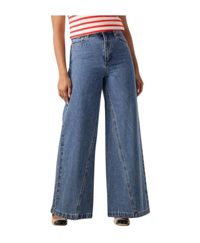 

Очень широкие джинсы прямого кроя Chantell Abrand Jeans, синий