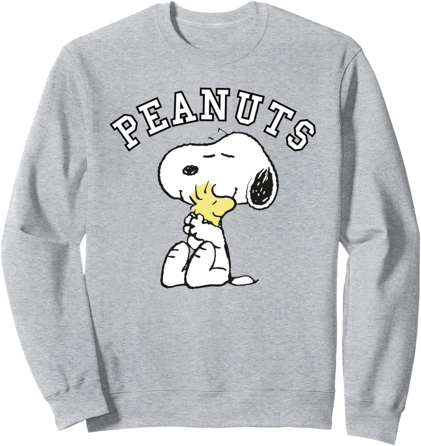 

Толстовка Peanuts Snoopy Hug Woodstock серого цвета, Серый, Толстовка Peanuts Snoopy Hug Woodstock серого цвета