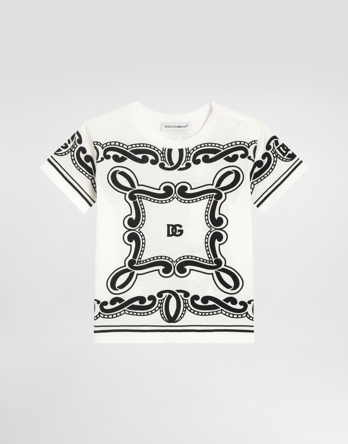 

Футболка из джерси с принтом банданы Dolce&Gabbana, мультиколор