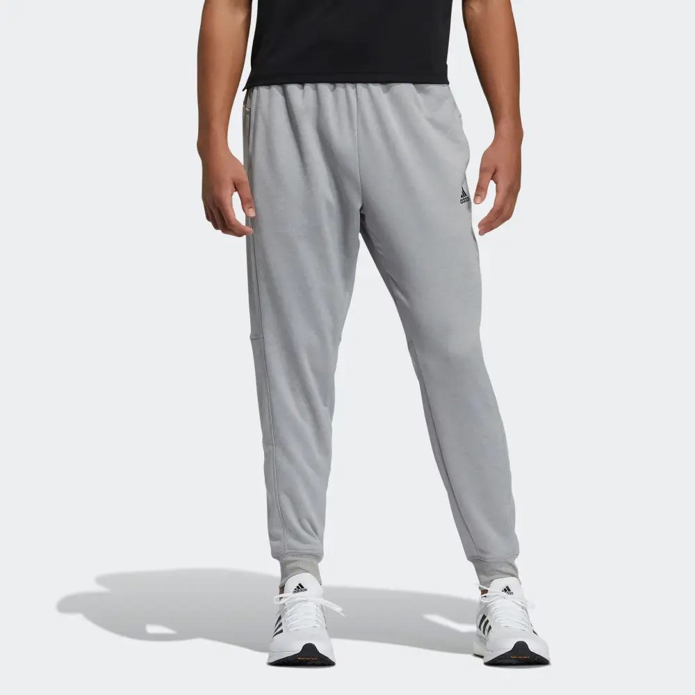 Брюки casual AEROREADY мужские размер M цвет heather gray Adidas, серый — фото 4
